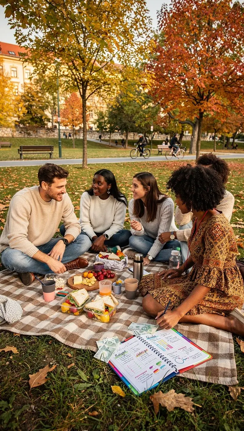 Színes grafikonok és diagramok, amelyek a havi költségvetés kidolgozását illusztrálják.
